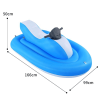 An inflatable water motorboat featuring inflatable motorcycle-style floating rowing functionality, constructed from PVC. It offers a 40-minute endura