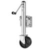 Trailer Jack with Wheel, 2000 lbs Load Capacity, Heavy Duty Swivel Boat Trailer Jack with PP Single Wheel & Ergonomic Handle, 12-inch Lift, Fit for R