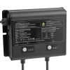 Marine Battery Charger, 2-Bank, 5A 12V Onboard Boat Charger, IP68 Waterproof Smart On-Board Battery Charger, for Lithium-Ion (LiFePO4), NCM, Lead-Aci
