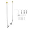 Boat Trailer Guide, 65.7 in with LED Light Trailer Guide Poles, 2PCS High-Hardness Steel Guide-Ons, Wide Adjustable Trailers Guides with PVC Pipes, f