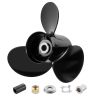 Outboard Propeller, Upgrade OEM 15 Spline Tooth Aluminum Outboard Boat Propeller Fit Mercury/Mariner Engines 135-300 HP, 4-3/4" Gearcase, 3-Blade, RH