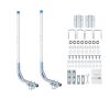 Boat Trailer Guides, 30.5 in/47.5 in Height Guide Poles, 2PCS High-Hardness Steel Trailer Guide-Ons, Adjustable Guide Poles with PVC Pipes, for Ski B