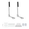Boat Trailer Guides, 27.6-41.3 in Height Adjustable Trailers Guide, 2PCS Thickened High-Duty Trailer Guide-Ons with Smooth Roller Guidance, for Over