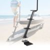 Boat Trailer Steps, 4-Step, Heavy-Duty Boat Trailer Steps with Handle, Non-Slip Surface, 3 Mounting Angle Options, Carbon Steel Ladder Suitable for 3