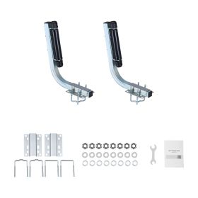 Boat Trailer Guides, 18.5 in/20.5 in Height Adjustable Trailers Guide, 2PCS Thickened High-Duty Steel Trailer Guide-Ons with Smooth Roller Guidance,