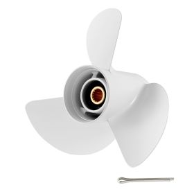 Outboard Propeller, Upgrade OEM 15 Spline Tooth Aluminum Outboard Boat Propeller Fit Yamaha Engines 60-130 HP, 4-1/4" Gearcase, 3-Blade, RH (Right Ha