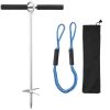 Sand Anchor, 18 in Stainless Steel Beach Anchor, Screw in Sand Boat Anchors with Spiral Blade, Shallow Water Boat Auger Anchors, for Securing Jet Ski