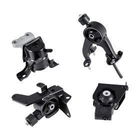 Engine and Transmission Motor Mount Kit Replacement, Set of 4, Compatible with 2009–2013 Toyota Corolla 1.8L L4, Replace OE# A62015, A62039, A62027,