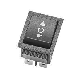 Rocker Switch, 6 Pin Momentary DPDT Rocker Switch, 3-Position (ON)-Off-(ON) Polarity Reversing Switch AC 250V/16A 125V/ 20A for Auto Car Boat Househo