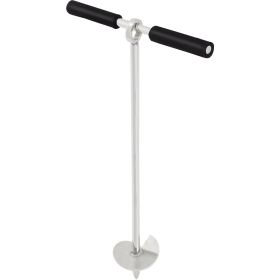 Sand Anchor, 18" Length Auger to The Beach and Sandbar, 316 Stainless Steel Screw Anchor with Removable Handle, Bungee Line & Carry Bag, for Jet Ski