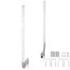 Boat Trailer Guide, 48″ Adjustable Design Trailer Guide Poles, 2PCS High-Hardness Steel Trailer Guide-Ons, Trailer Guides with PVC Pipes, for Ski Boa