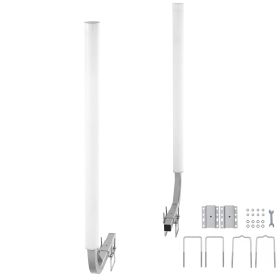 Boat Trailer Guide, 48″ Adjustable Design Trailer Guide Poles, 2PCS High-Hardness Steel Trailer Guide-Ons, Trailer Guides with PVC Pipes, for Ski Boa