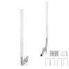Boat Trailer Guide, 40″ Adjustable Design Trailer Guide Poles, 2PCS High-Hardness Steel Trailer Guide-Ons, Trailer Guides with PVC Pipe Posts, for Sk