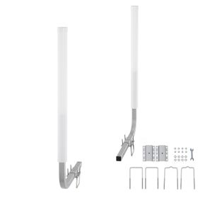 Boat Trailer Guide, 40″ Adjustable Design Trailer Guide Poles, 2PCS High-Hardness Steel Trailer Guide-Ons, Trailer Guides with PVC Pipe Posts, for Sk