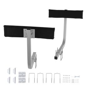 Boat Trailer Guide, 2PCS Adjustable Short Bunk Guide-Ons, Hardened Steel Trailer Guide Poles with Soft Cushion, Heavy Duty Roller Guide Design, for S