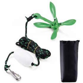 Kayak Anchor Kit, 3.5 lb Paddle Board Anchor Kit with 26.2 ft/8 m Rope and Buoy, Folding Small Boat Anchor with Storage Bag and Snap Hook, Kayak Acce