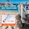 Boat Trailer Guide, 40″ with LED Light Trailer Guide Poles, 2PCS High-Hardness Steel Trailer Guide-Ons, Trailer Guides with PVC Pipes, for Ski Boat,