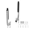 Marine Trailer Guide Set, 20.5' Flexibly Adjustable Poles, Pair of Steel Anti-Rust Guides, Durable Roller Support for Ski, Fishing, or Sailboat Trail