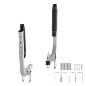 Marine Trailer Guide Set, 20.5' Flexibly Adjustable Poles, Pair of Steel Anti-Rust Guides, Durable Roller Support for Ski, Fishing, or Sailboat Trail