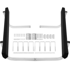 Boat Trailer Guide-ons, 2 PCS Rustproof Steel Trailer Guide ons, Trailer Guides with Carpet-Padded Boards, Mounting Parts Included, for Ski Boat, Fis