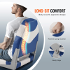 Boat Seats, 21.85" High Back Boat Seat, Folding Boat Chair with Thickened Sponge Padding and Hinge, Fold-Down Boat Captain Chairs for Fishing Boat, S