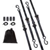Ratchet Tie Down Straps (4PK), 2200 lb Max Break Strength, Includes 4 Premium 1" x 15' Rachet Tie Downs with Padded Handles, for Moving Securing Carg