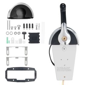 Boat Throttle Control, 8M0059686 Top-Mounted Outboard Remote Control Box for Mercury PT 2-Stroke, Marine Throttle Control Gear Box with Power Trim Sw