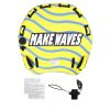 Towable Tube for Boating, 1-3 Riders Inflatable Towable Tube with Bumper Fins, 510 lbs Water Sport Towable Tubes for Boats to Pull, Full Nylon Cover,
