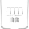 Boat Trailer Guide-on, 60", 2PCS Steel Trailer Post Guide ons, with White PVC Tube Covers, Complete Mounting Accessories Included, for Ski Boat, Fis