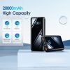 Portable Charger, 20000mAh USB C Power Bank Fast Charging, LED Display Phone Battery Pack Compatible with iPhone