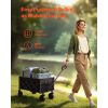 Collapsible Wagon Carts, 120L & 225LBS Folding Wagons with All-Terrain Wheels, Heavy Duty Outdoor Utility Cart with Adjustable Handle, Portable Campi