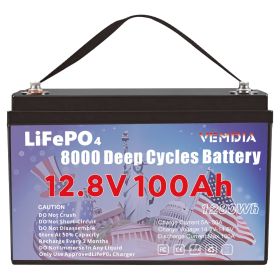 12V 100 AH,  Marine Rechargeable Battery, High Self-Discharge Rate 800A Current, for Solar Marine Off-Grid Applications  Backup Battery System