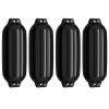 4 Ribbed Marine 8.5" x 27"  Boat Fender Vinyl Bumper