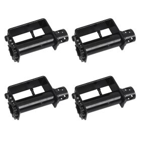 4 Pack Trailer Winch, Heavy Duty Weld-On Winch for Flatbed Trailers, Truck Lashing Winch for Webbing Within 2.75" or Steel Wire Rope Within 0.51", St