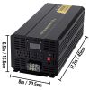 Pure Sine Wave Inverter, 5000 Watt, Power Inverter, DC 12V to AC 120V Car Inverter, with LCD Display, USB Port and Remote Controller, Power Converter