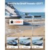 Sand Anchor, 18 in Stainless Steel Beach Anchor, Screw in Sand Boat Anchors with Spiral Blade, Shallow Water Boat Auger Anchors, for Securing Jet Ski