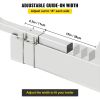 Boat Trailer Guide-ons, 40", 2PCS Rustproof Galvanized Steel Trailer Guide ons, Trailer Guides with Black PVC Pipes, Mounting Parts Included, for Sk