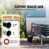 Electric Trailer Jack, Power Tongue Jack Weight Capacity 4000 lbs, 9.84"-33.85" Electric Tongue Jack with Waterproof Cover for Lifting RV Trailer, Ho
