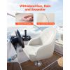 Boat Seat, Low Backrest, Boat Seat Captain Bucket Seat with Thickened Sponge Cushion & Waterproof PVC Leather, Ergonomic Design, Suitable for Fishing