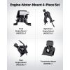 Engine and Transmission Motor Mount Kit Replacement, Set of 4, Compatible with 2009–2013 Toyota Corolla 1.8L L4, Replace OE# A62015, A62039, A62027,