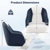 Universal Boat Seat - 4 Mounting Screws+Washers, Fits 5"x5"/5"x12" Swivel/Pedestals, 16lbs