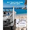 Boat Trailer Guide, 65.7 in with LED Light Trailer Guide Poles, 2PCS High-Hardness Steel Guide-Ons, Wide Adjustable Trailers Guides with PVC Pipes, f