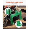 3-Point Quick Hitch with 2 in Receiver, 3000 Lbs Lift Capacity, 3-Pt Hitch with 5 Level Adjustable Bolt, Adaptation to Category 1 & 2 Tractor, Heavy
