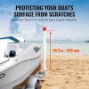 Boat Trailer Guide, 40″ with LED Light Trailer Guide Poles, 2PCS High-Hardness Steel Trailer Guide-Ons, Trailer Guides with PVC Pipes, for Ski Boat,