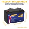 Rechargeable 12v Battery 12V 100Ah Lithium Iron Phosphate 4 Battery 200Ah 300Ah 12v Lithium Ion Lithium Iron Phosphate Battery Pack for Solar Storage