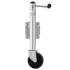 Trailer Jack with Wheel, 2000 lbs Load Capacity, Heavy Duty Swivel Boat Trailer Jack with PP Single Wheel & Ergonomic Handle, 12-inch Lift, Fit for R