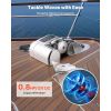 Horizontal Fishing Windlass, 12V DC 600W, Windlass Anchor Systems Fit for 1/4-Inch Chain or 9/16 & 5/8 Inch Nylon Rope, Max Pull 573 lbs, 316 Stainle