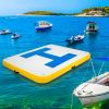 Inflatable Floating Dock 8x5 ft with Electric Air Pump