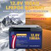 Rechargeable 12v Battery 12V 100Ah Lithium Iron Phosphate 4 Battery 200Ah 300Ah 12v Lithium Ion Lithium Iron Phosphate Battery Pack for Solar Storage