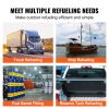 Fuel Transfer Pump, 12V DC 20 GPM 1/4 HP, High Flow Cast Iron Gasoline Extractor Pump with Fuel Collection Box Design for Gasoline, Diesel, Kerosene,